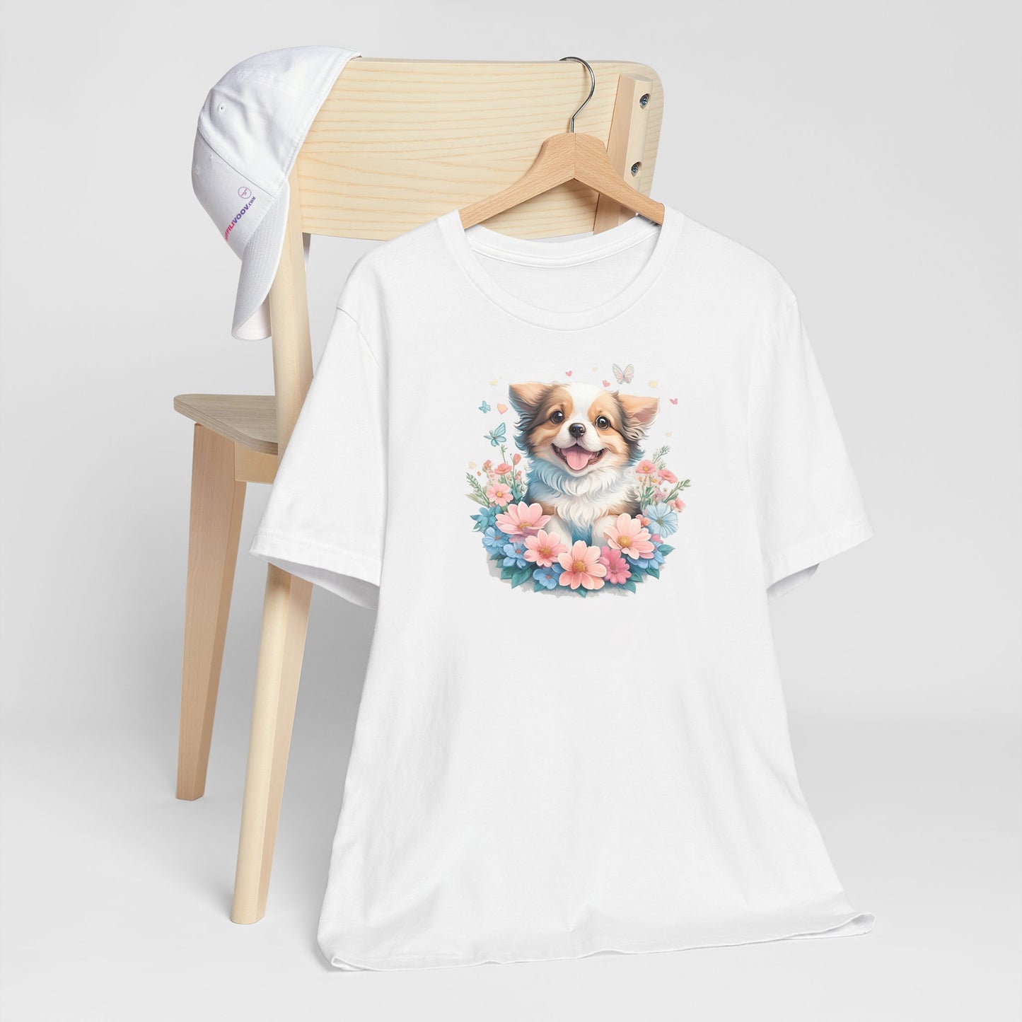 T-shirt Shepherd Canine Floral Elegance