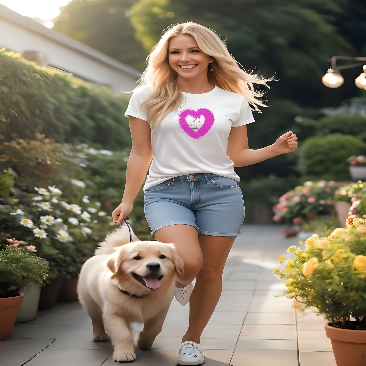 T-shirt Fluffy Heart
