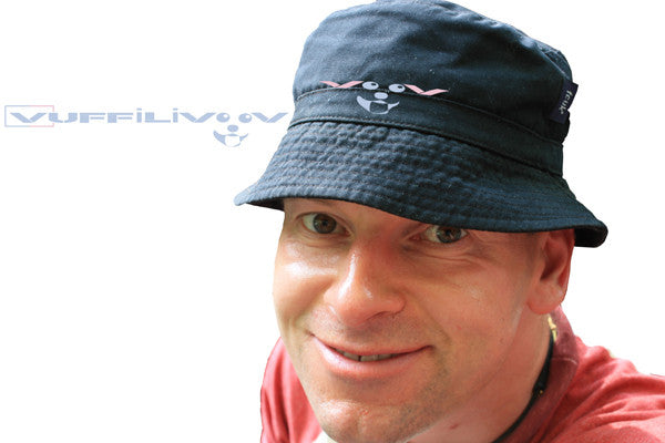 The creator of Vuffilivoov portrait photo with hat on, showing Logo